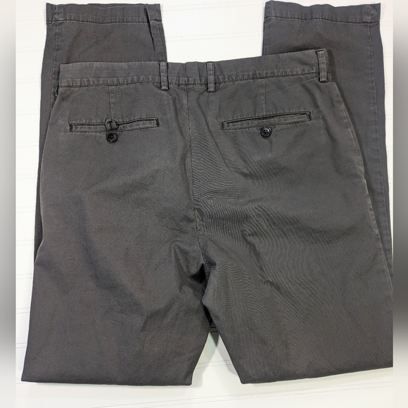 Club Monaco DARK GRAY Davis Slim For Corton Chino - Picture 3 of 6